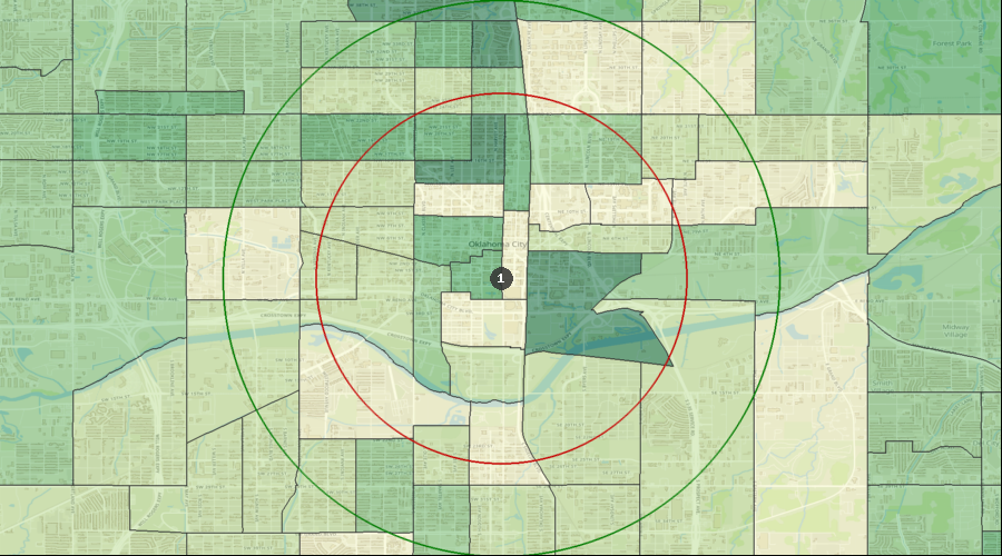 Oklahoma City, Oklahoma - Median Household Income